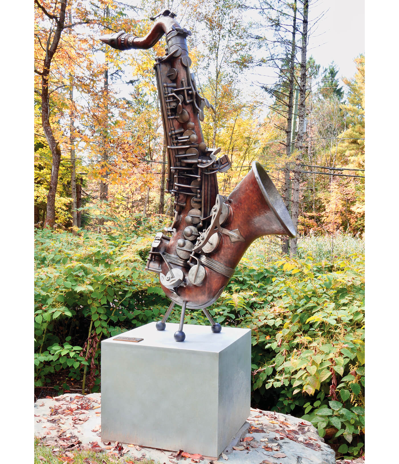 Saxophone Bronze Sculpture