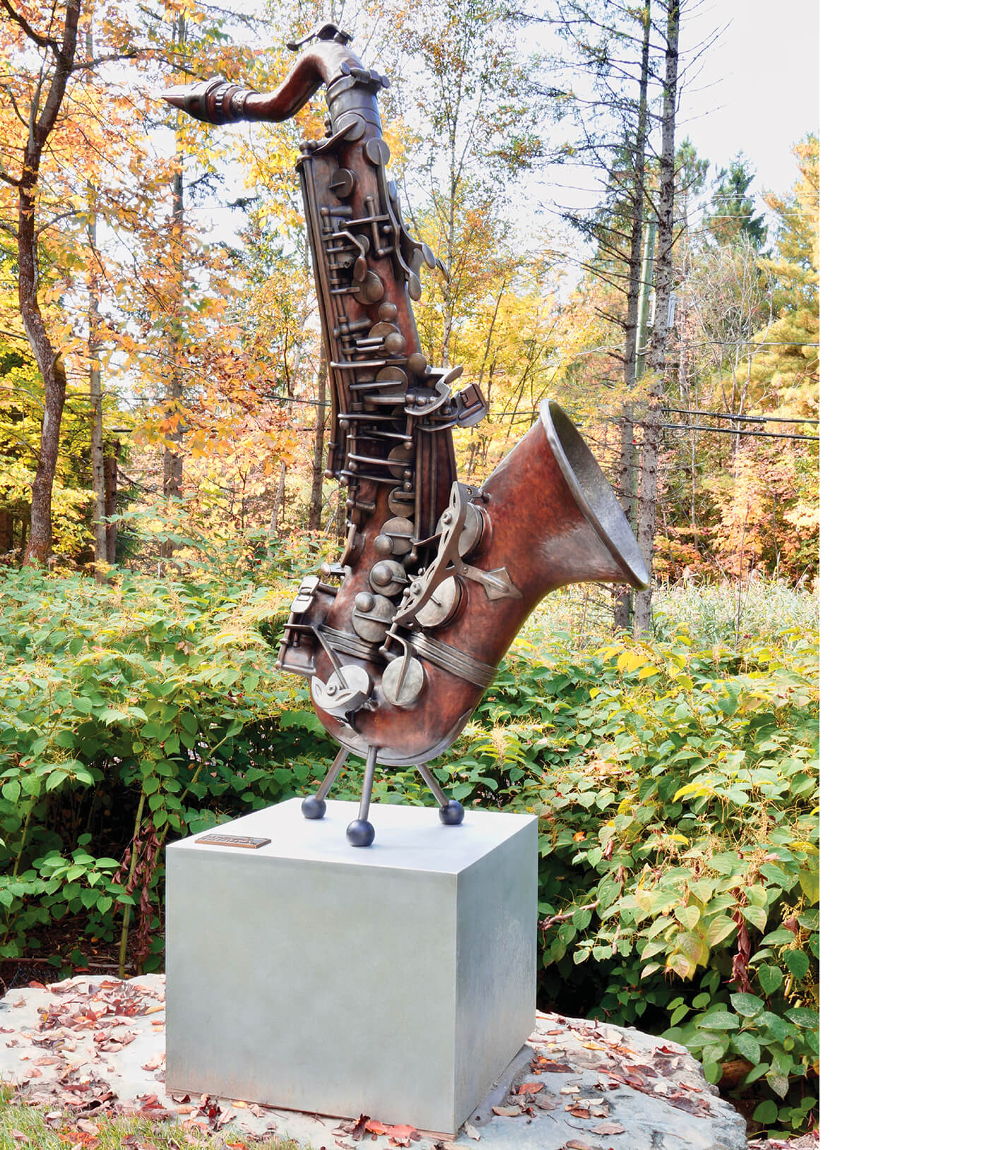 Saxophone Bronze Sculpture