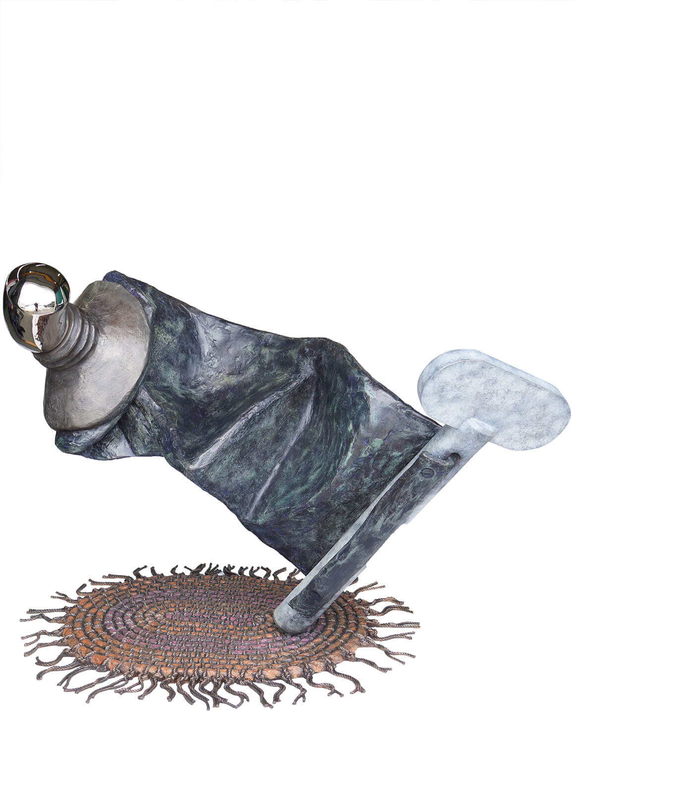 SQUEEZED OUT Bronze Sculpture